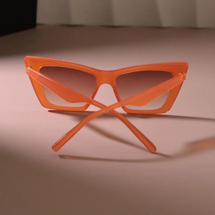 Retro Square Sunglasses Women Fashion Plastic Frame Vintage Sun Glasses Men Stylish Oversized Eyewear