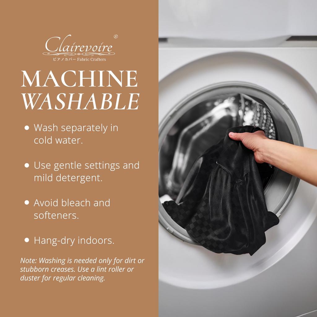 E125 Clairevoire Digital Piano Cover for P225 P223 P145 P143 P125a P125 P115 (Black Ebony) / / / / / /