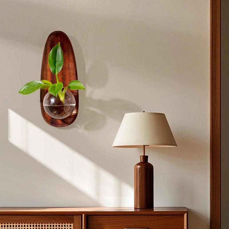 Vază de sticlă de perete Ghiveci de flori Decorațiune perete de fundal Pandantiv acvariu Vas hidroponic Accesorii decorațiuni casă