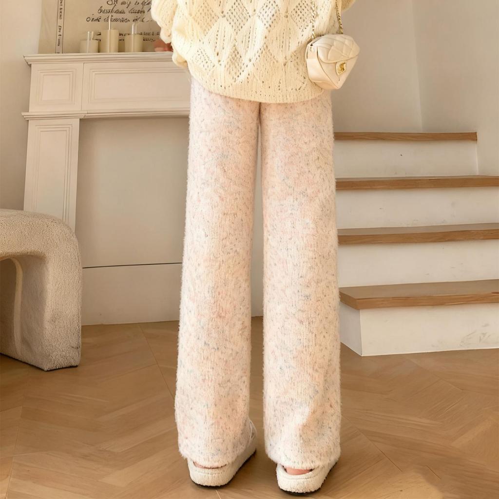 Women's Fashionable Casual Loose Fleece Lined Long Pants