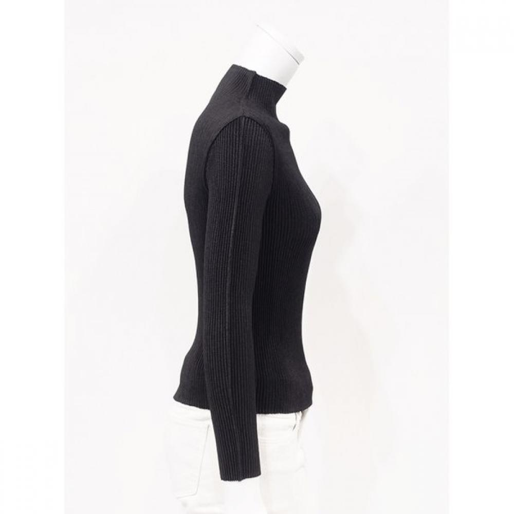 High Neck Slim Long Sleeve T shirT  432 121