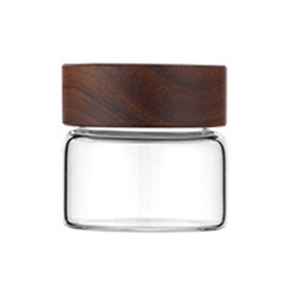 

С крышками Дерево акации Разнонаправленное зерно Банки для специй Герметичные банки для хранения Горшки Разделенная бутылка 100ML