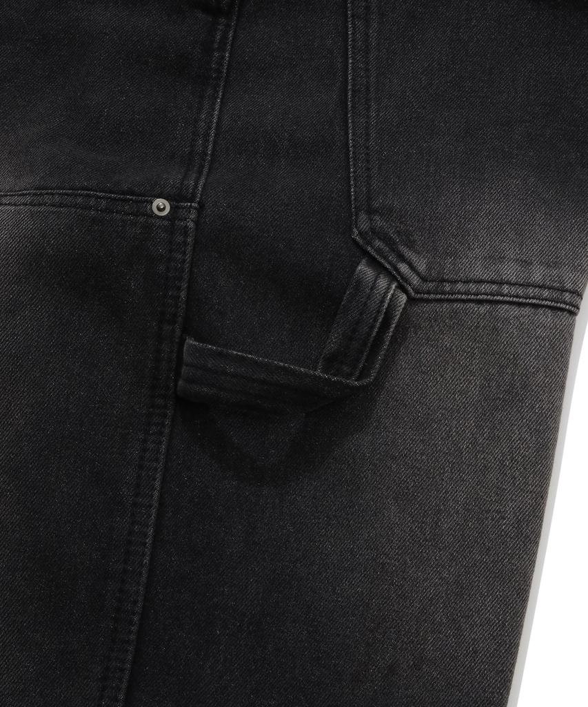 COVERNAT Semi-Wide Fit Carpenter Denim Pants Black