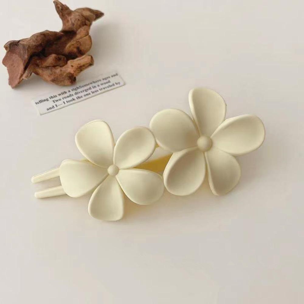 

7 PCS Matte Flat Hair Claw Clips Frosted Hair Accessories Flower Barrettes Beach Party