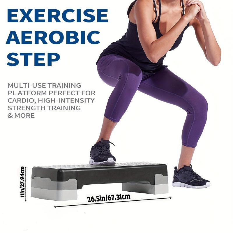 Pedali statici regolabili durevoli e sicuri Piattaforma per stretching Piattaforma step per fitness aerobico Attrezzatura da palestra per esercizio fi