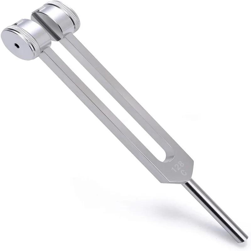Sada ladicích vidlic 128 Hz Vyvážená bioakustická ladicí vidlice pro léčení čaker, zvukovou terapii, zmírnění stresu