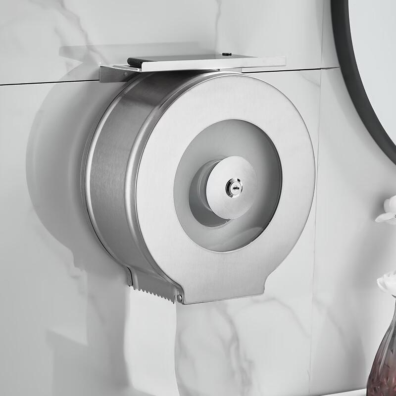 Stainless Steel Wall-Mounted Jumbo Roll Toilet Paper Dispenser (2-Pack)