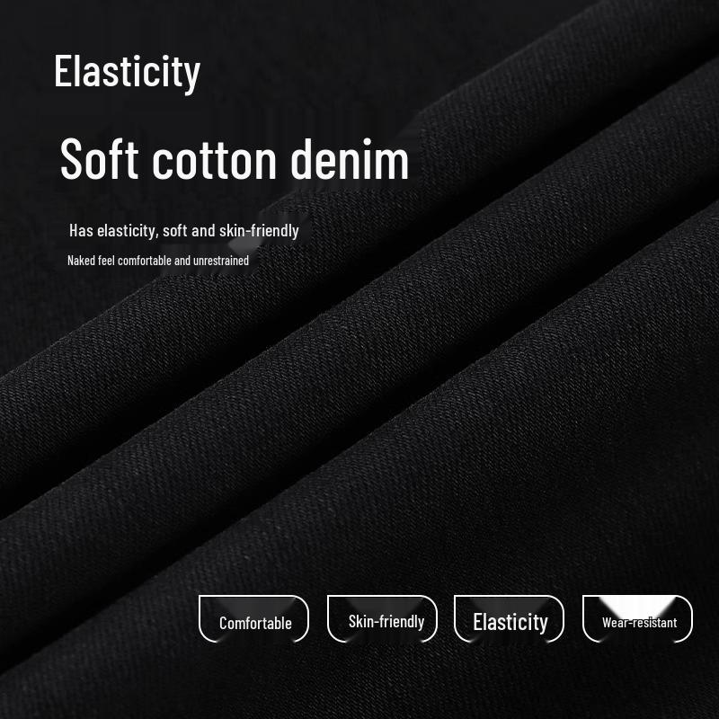 High Waist Slimming Petite Women's Black Jeans - 2025 Spring Collection