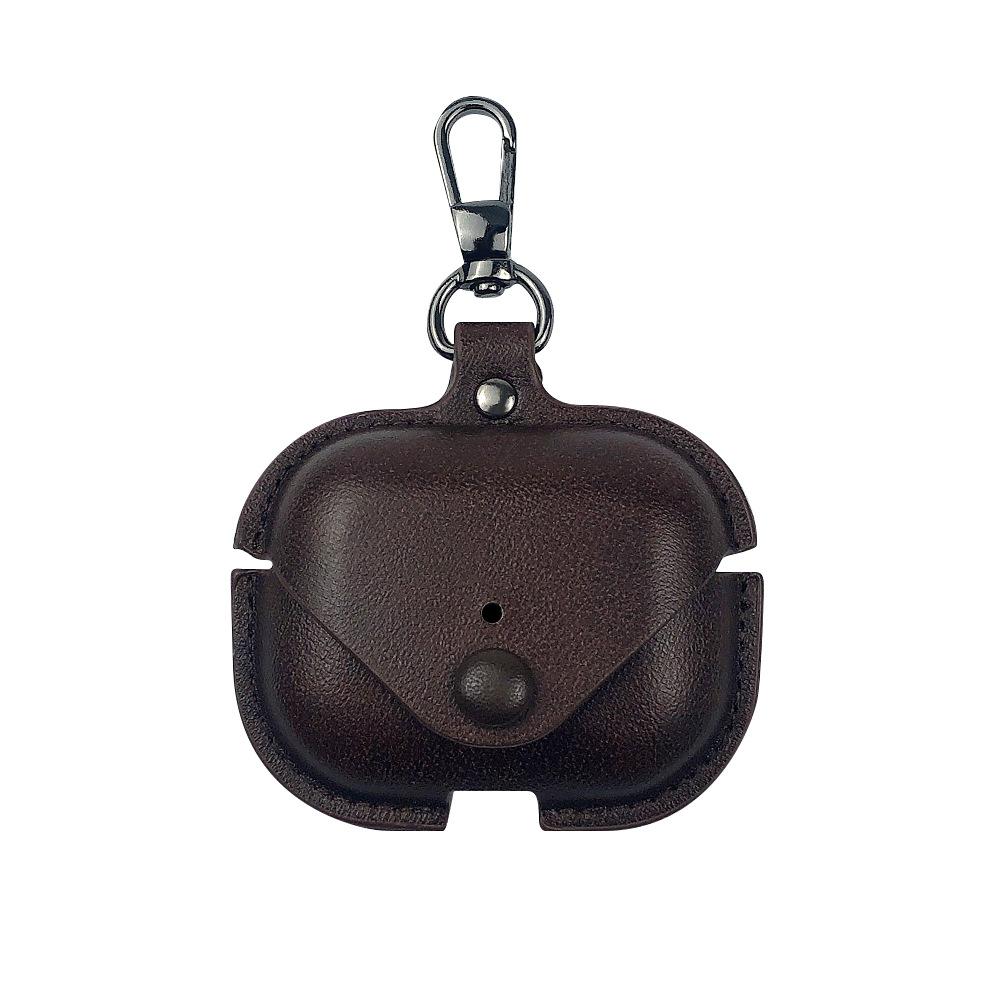 Retro Leder Hülle für AirPods Pro3 Business Kopfhörer Hüllen für Apple AirPods Pro3 3. Generation Cover Kopfhörer Schale mit Haken