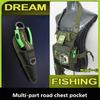Multifunction Fishing Tackle Storage Bag Case Cover Waist Packs Chest Bag Leg Pack Fishing Rod Bag Pocket