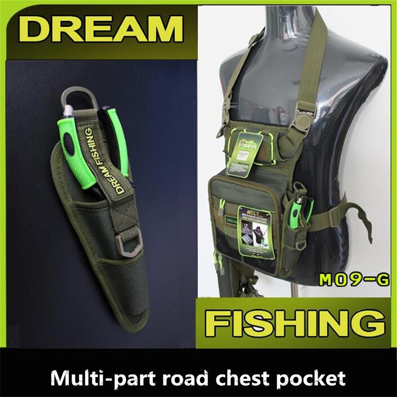 Multifunction Fishing Tackle Storage Bag Case Cover Waist Packs Chest Bag Leg Pack Fishing Rod Bag Pocket