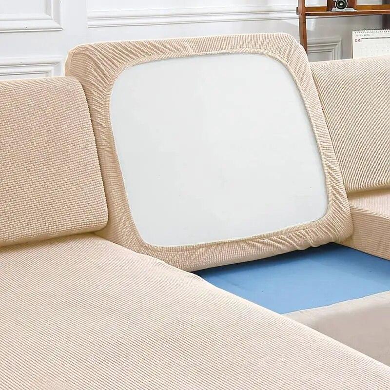 1 Stück Stretch-Sofa-Sitzkissenbezug, abnehmbar, für Wohnzimmermöbel, Schutzhülle, hochelastischer Sofabezug, Set