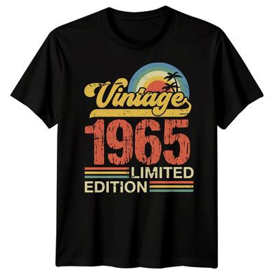 Vintage 1965 Limited Edition 60. Geburtstag Meilenstein Herren Damen Grafik T-Shirt