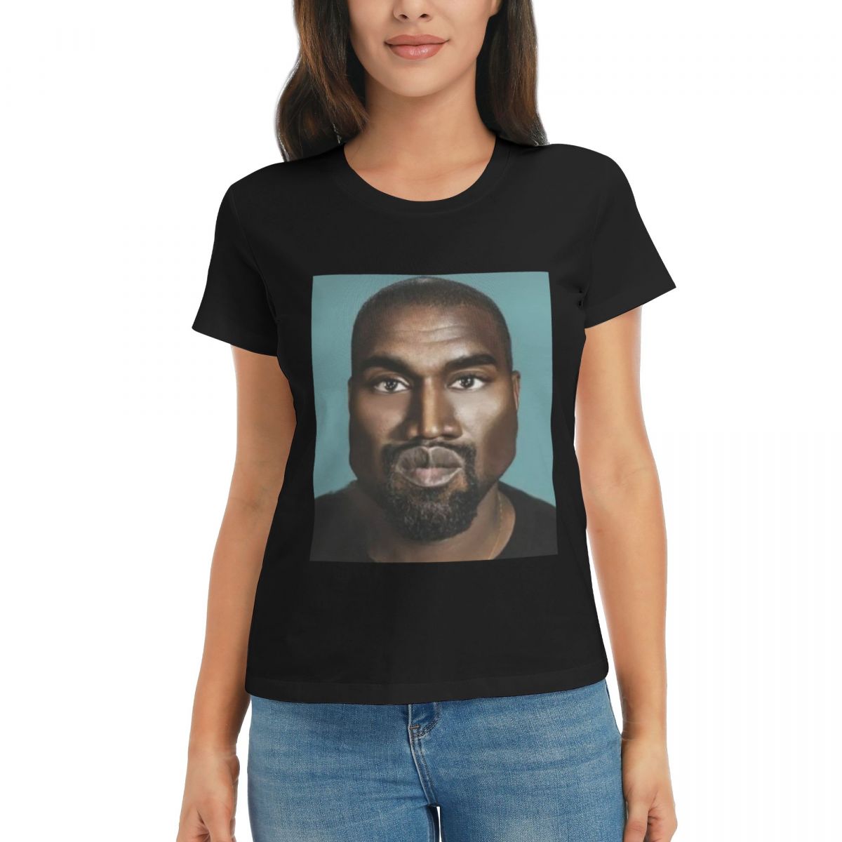 

Women TShirt Funny Kanye West Meme Summer Short Sleeve Tees ONeck Cotton T Shirts Clothes Tops Streetwear 4XL