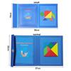 Early Childhood Education Magnetic Tangram Wooden Puzzle Colorful Puzzle Board for Toddlers Montessori  Jigsaw Puzzle Game