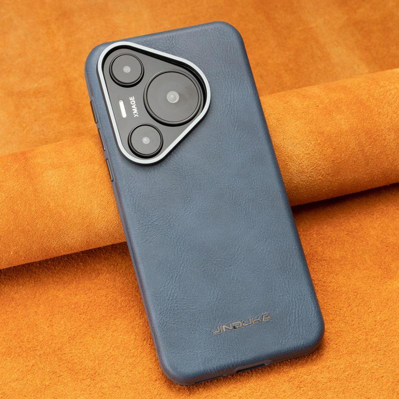 Vhodné pro pouzdro na telefon Huawei Pura70pro, Mate60pro Magnetický plný obal Nárazuvzdorné Business Luxusní kožené pouzdro