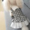 Spring Summer Pet Skirt for Small Dogs Teddy Grid Pettiskirt Dress Puppy Costume Fashion Pet Clothing