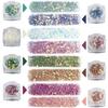 Paillettes pour ongles - 8 couleurs irisées - effet sirène holographique - 3d - multicolore