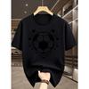 European Size Men'S Summer Trendy Loose Breathable Comfortable Round Neck Short Sleeve T-Shirt, Versatile Casual Half-Sleeve Top