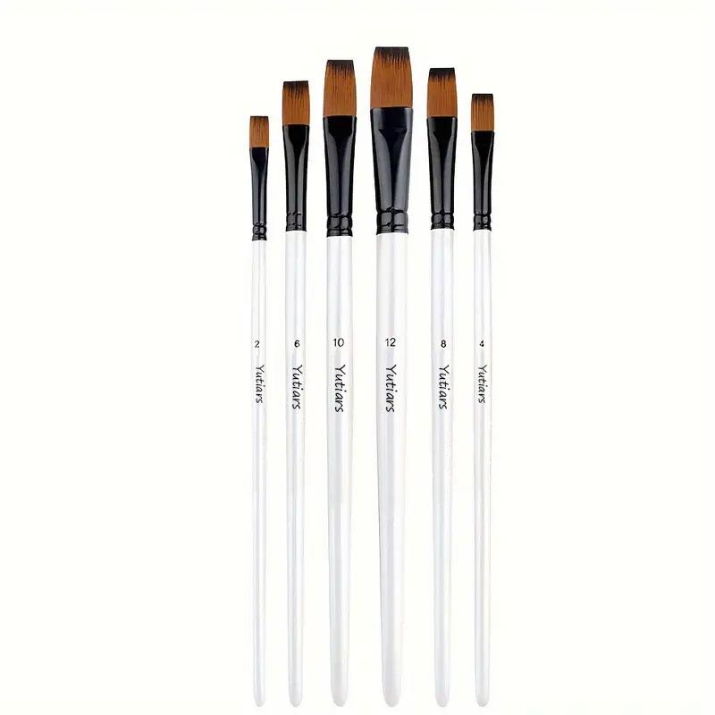 

Yutiars Professional Artist Paint Brush Set - 6/24 PCS, Nylon Bristles for Watercolor, Acrylic, Oil Painting, Crafts & Face Body