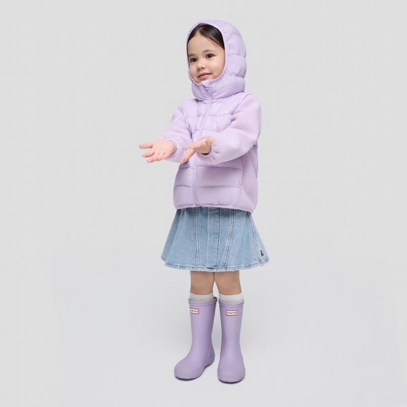 Gap Girls' Fleece-Lined Patchwork Lightweight Down Jacket