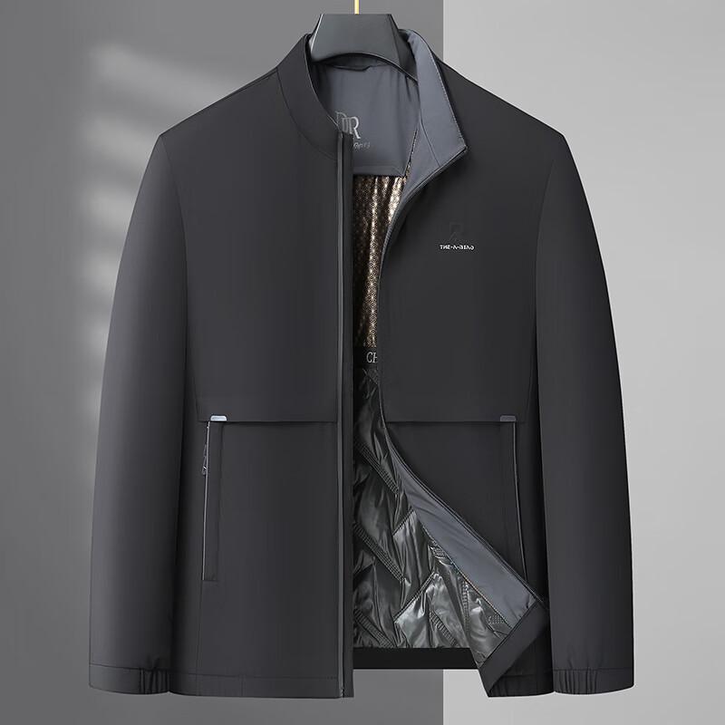 Dibinze Men's Plus Size Stand-Collar Padded Jacket