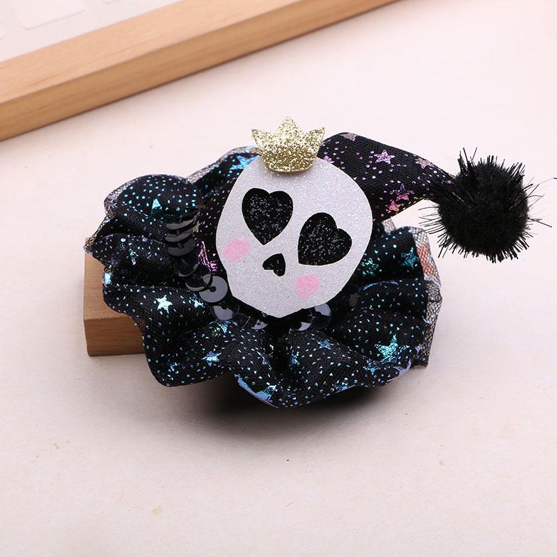 Halloween Pumpkin & Witch Hat Hair Clips for Kids - Skeleton Pipe Cleaners & DIY Headband Accessories
