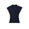 Damen V-Ausschnitt Kurzarm T-Shirt Slim Fit Einfarbig Basic Lässiges Tee Top