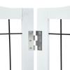 Free Standing Dog Gate 32x96.5 Inch Freestanding Pet Gate Foldable White