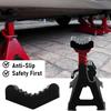2pcs Car Slotted Lift Jack Stand Rubber Pad Floor Adapter Rail Grip Repair Pads 6ton Pinch Lifting Universal Tools Frame Safety