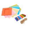 10 Pcs 3 Inch Hanging LOMO Color Photo Frame Picture Display Modern Home Decor   Color Clips