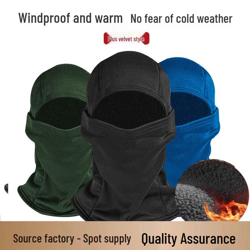 Winter Warme Fleece-gefütterte Sturmhaube: Winddichter Gesichts- und Nackenschutz für Radfahren, Skifahren und Outdoor-Aktivitäten für Männer und Frauen