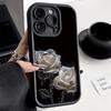 Crystal Rose Flower Phone Case For iPhone 13 Case for iPhone 11 15 16 12 14 17 Pro Max15 Plus 17 Air Soft Silicone Cover