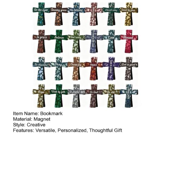 Magnetic Bookmarks Religious Floral Book Page Holder for Bible And Book Reading Companion Gift for Students Teachers Faith Friends