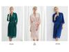 Elegantes Sommer-Bademantel mit Spitzenbesatz