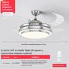220V Invisible Ceiling Fan Lamps Bedroom Living Room Dining Room Study LED Modern And Minimalist Household Pendant Light