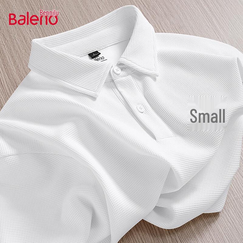 Baleno Men's Waffle Knit Letter Polo Shirt