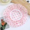 Hair Bonnet For Women Ladies Spa Salon Home Travel Use Flower Pattern Double Layer Shower Cap Waterproof Reusable Printed Bath