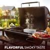 BBQ Smoker Box Stainless Steel Wood Chips Smoker Box with Hinged Lid Heavy Duty BBQ Smoke Box For Charcoal Grilling YY224