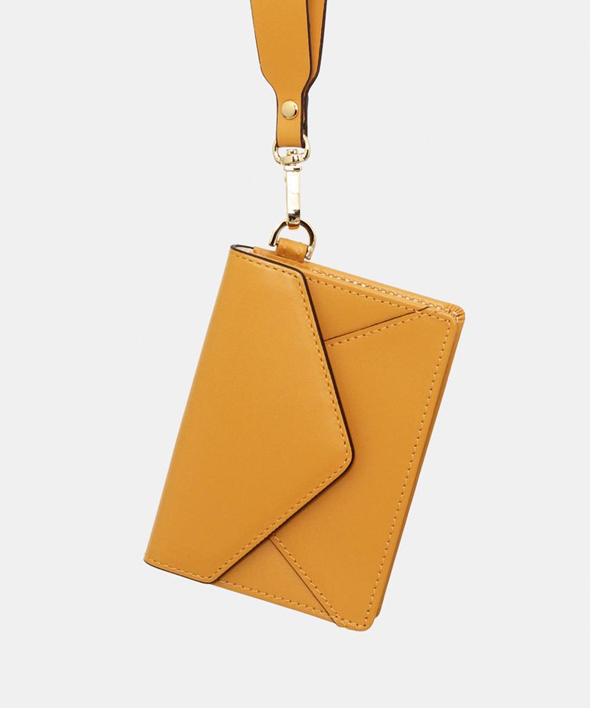 Matt Post Steen Leather Keyring Card Wallet Yellow