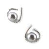 Les Trésors De Lily [L7682] - Silver 'Sissi' Earrings Silver Gray (rhodium Plated) - 13x12 Mm
