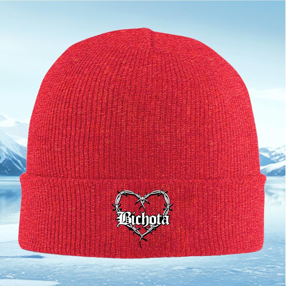 

Barbed wire heart Bicota design Men Women Unisex Knitted Hat Beanie Pullover Cap Winter Thermal Warm Christmas Outdoor Cycling H