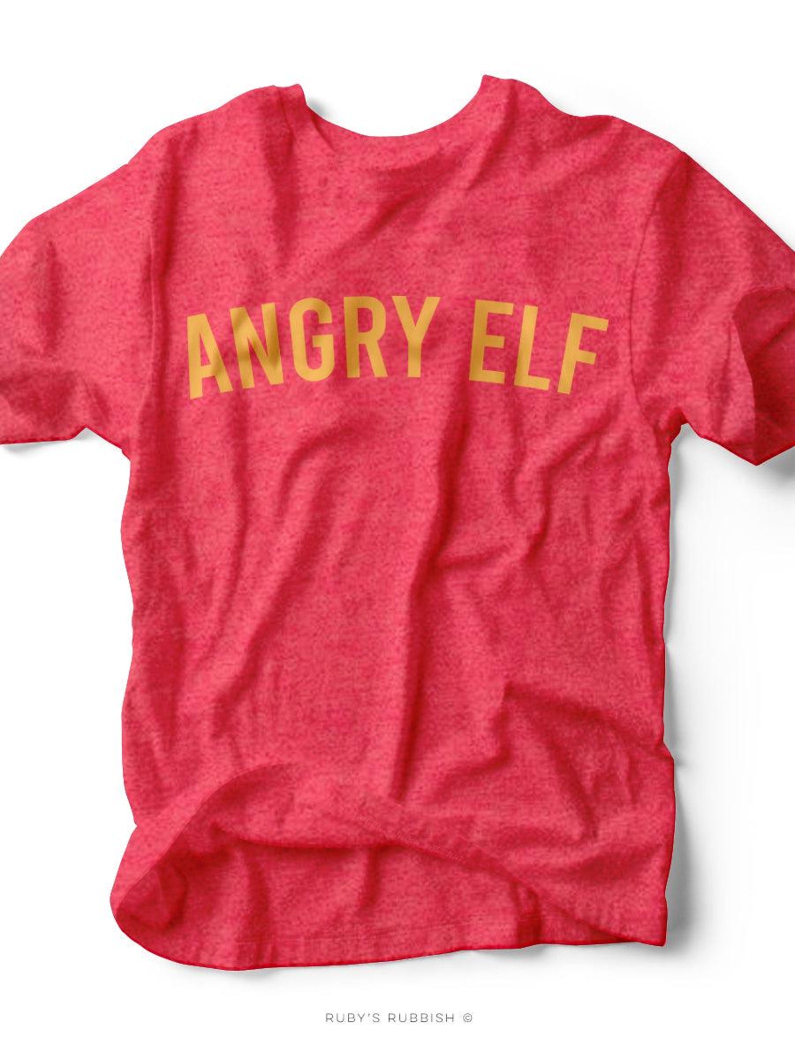 Angry Elf | Seasonal T-Shirt | Ruby s Rubbish® 2XL