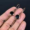Black Spinel Earrings, Copper Electroformed Earrings Handmade Gemstone Jewelry, Gifts For Wife Brand New Earrings