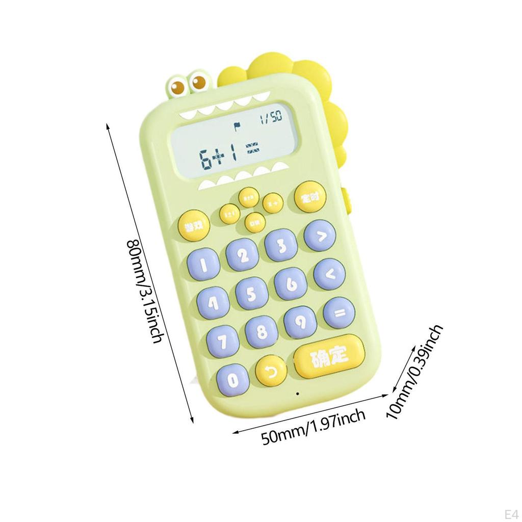 Animal Mechanical Calculator Teaching Aids Dinosaur Shaped for Boys Girls Kids
