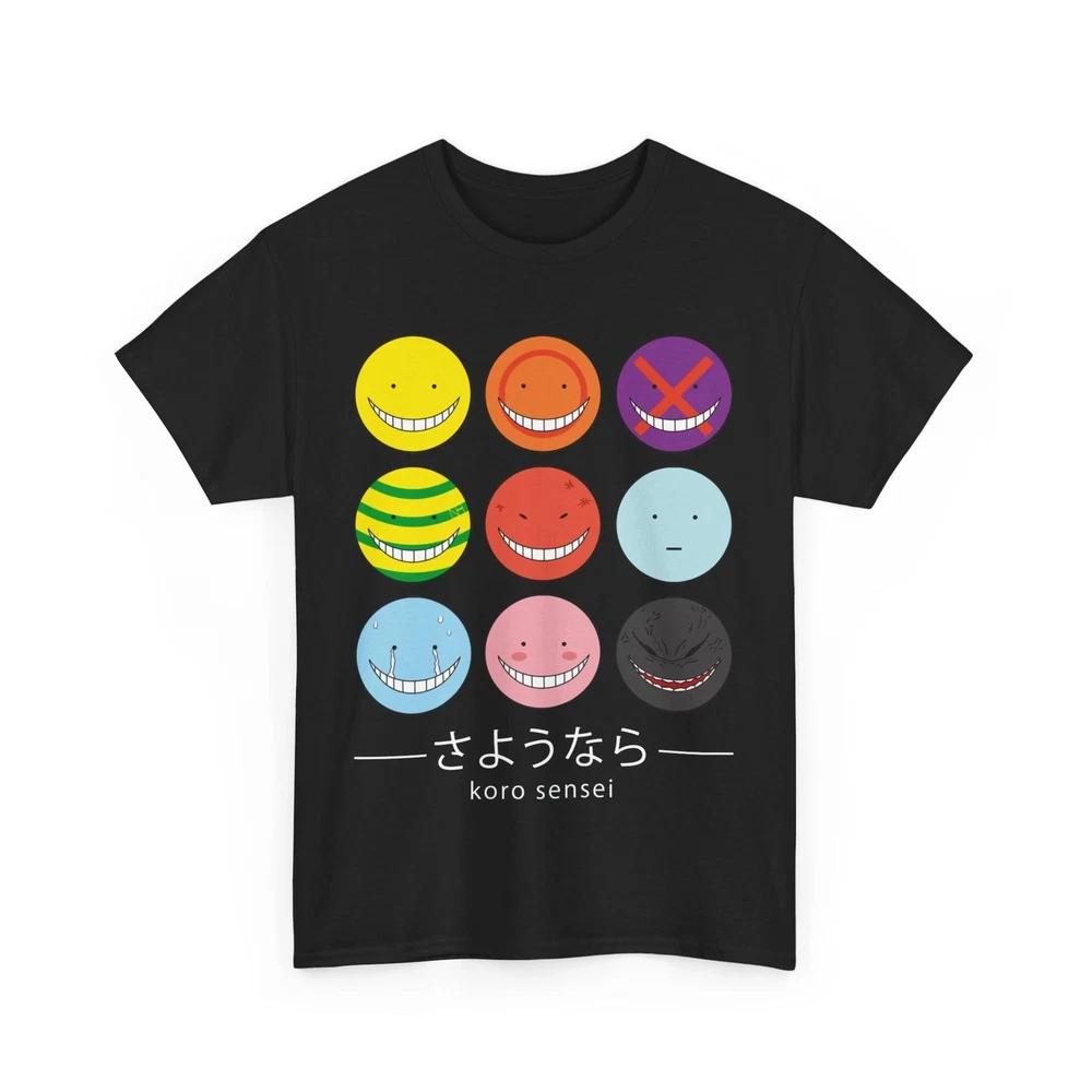 Anime Koro Sensei Assassination Classroom Black T Shirt S