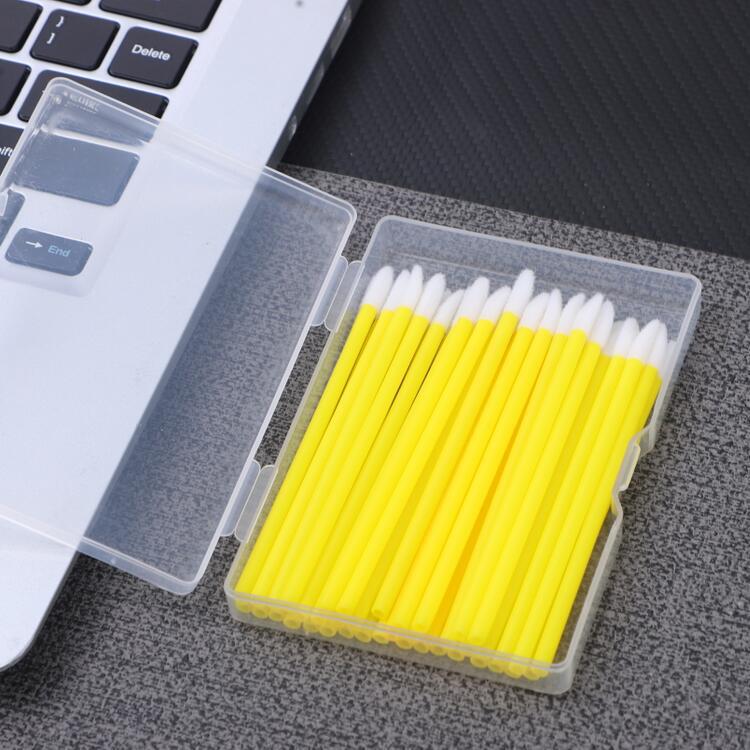 

Набор из 50 флокированных кистей для губ и карандашей-консилеров - Портативные кисти для помады, блеска для губ и цвета для макияжа