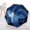 1pc Floral Bloom Automatic Open/close Folding Compact Umbrella, 8-Rib Sturdy Canopy, Lightweight Portable, Everyday Use, Gift, Outdoor Umbrella, Trave