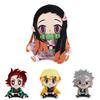 17cm Demon Slayer Xmas Gifts Plush Toys Set Nezuko Tanjiro Giyuu Inosuke Zenitsu
