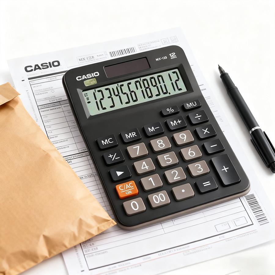 Casio calculator - suitable for both work and school M-12B-C